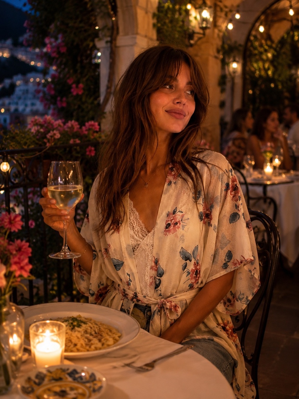 Anthropologie Sadie & Sage Floral Kimono small